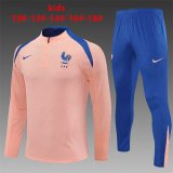 25/26 France Kids Light Pink 1:1 Quality Training Jersey