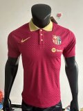 25/26 Barcelona Training Clothes Red PLayer 1:1 Quality Soccer Jersey