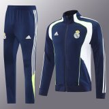 25/26 Real Madrid  Sapphire Blue Jacket Tracksuit 1:1 Quality