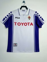 1999/2000 Fiorentina Away Fans 1:1 Quality Retro Soccer Jersey
