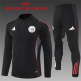 25/26 Ajax Kids Black 1:1 Quality Training Jersey