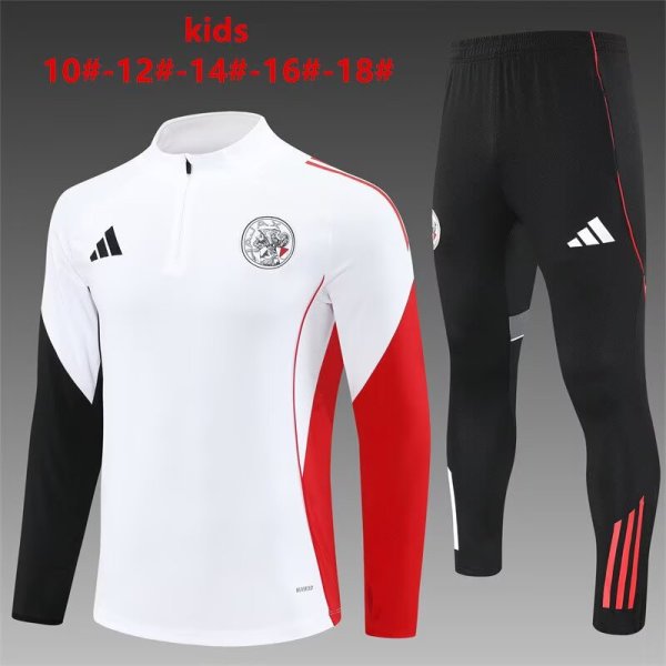 25/26 Ajax Kids White 1:1 Quality Training Jersey