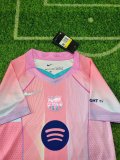 25/26 Barcelona  Special Edition  Pink Kids Kits 1:1 Quality Soccer Jersey