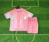 25/26 Barcelona  Special Edition  Pink Kids Kits 1:1 Quality Soccer Jersey