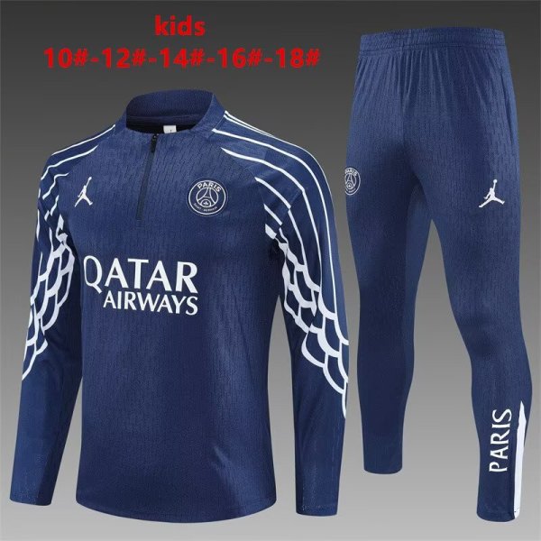 25/26 Paris Kids Royal Blue 1:1 Quality Training Jersey