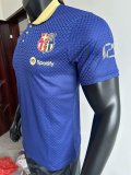25/26 Barcelona Training Clothes Blue PLayer 1:1 Quality Soccer Jersey