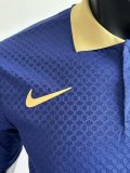 25/26 Barcelona Training Clothes Blue PLayer 1:1 Quality Soccer Jersey