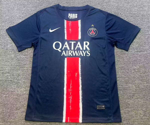 24/25 PSG Paris Home Fans 1:1 Quality Soccer Jersey ( (冠军带星版)