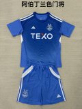 25/26  Aberdeen Blue Goalkeeper Kids Kits 1:1 Quality Soccer Jersey