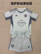 25/26 Sporting Kansas City Pre match uniform Kids 1:1 Quality Soccer Jersey