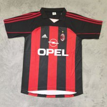 2000/2002 AC Milan Home Fans Retro 1:1 Quality Soccer Jersey