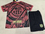 25/26 Barcelona Training clothes Kids Kits 1:1 Quality Soccer Jersey