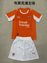 25/26 Blackpool Home Kids 1:1 Quality Soccer Jersey