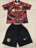 25/26 Barcelona Training clothes Kids Kits 1:1 Quality Soccer Jersey