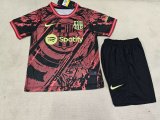 25/26 Barcelona Training clothes Kids Kits 1:1 Quality Soccer Jersey