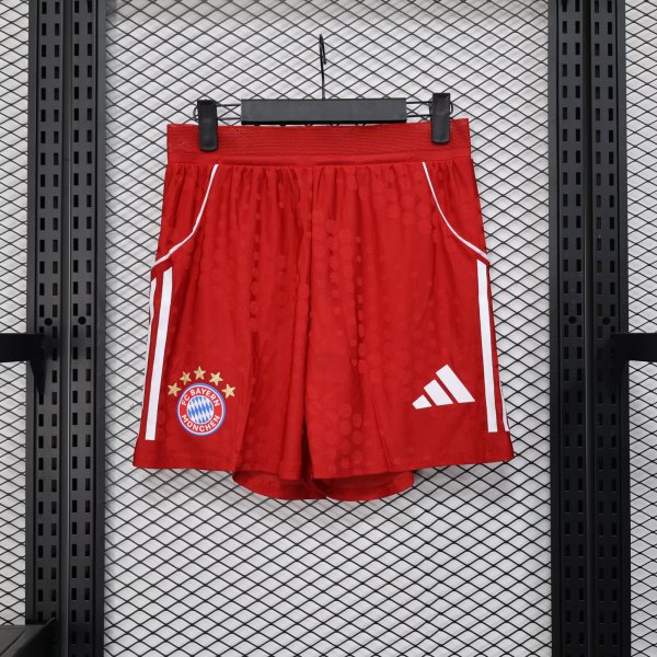 25/26 Bayern Munich Home Red Player 1:1 Quality Shorts