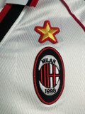 1997/1998 AC Milan  Away Fans Retro 1:1 Quality Soccer Jersey