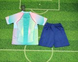 25/26 Barcelona  Special Edition Blue Kids Kits 1:1 Quality Soccer Jersey