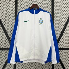 24/25 Brazil White  Windbreaker