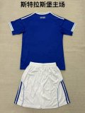 25/26 RC Strasbourg Alsace Home Kids Kits 1:1 Quality Soccer Jersey