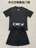 25/26 Bilbao Goalkeeper Black Kids Kits 1:1 Quality  Soccer Jersey