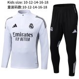 25/26 Real Madrid White Kids  1:1 Quality Training Jersey