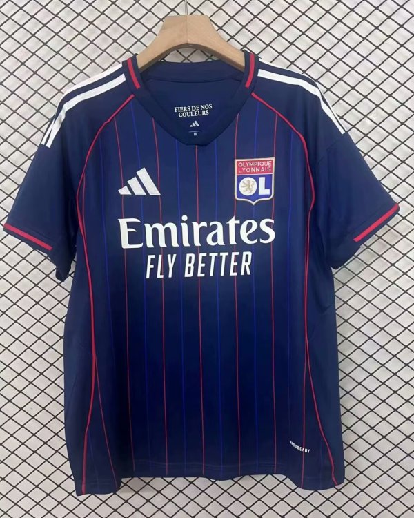 25/26  Lyonnais Away Fans 1:1 Quality Soccer Jersey