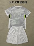 25/26 Wolfsburg  Away Kids 1:1 Quality Soccer Jersey