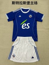 25/26 RC Strasbourg Alsace Home Kids Kits 1:1 Quality Soccer Jersey