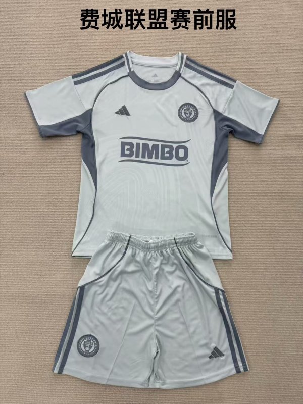 25/26 Philadelphia Union Pre match uniform Kids 1:1 Quality Soccer Jersey