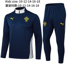 25/26  Portugal Royal Blue Kids 1:1 Quality Training Jersey