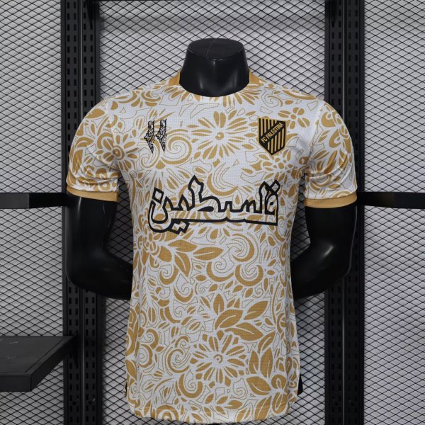 25/26 Palestine  Yellow Player 1:1 Quality Soccer Jersey