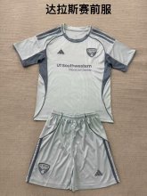 25/26 FC Dallas Pre match uniform Kids Kits 1:1 Quality Soccer Jersey