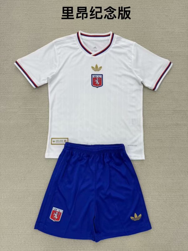 25/26  Lyonnais Special Edition Kids Kits 1:1 Quality Soccer Jersey