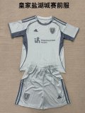 25/26 Real Salt Lake  Pre match uniform Kids 1:1 Quality Soccer Jersey
