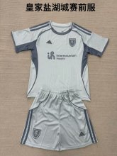 25/26 Real Salt Lake  Pre match uniform Kids 1:1 Quality Soccer Jersey