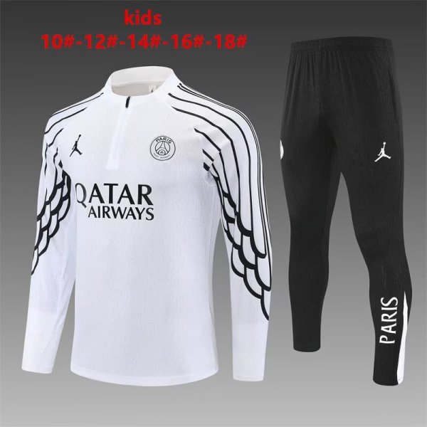 25/26 Paris Kids White 1:1 Quality Training Jersey