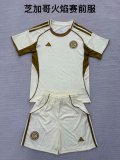 25/26 Chicago Fire FC Pre match uniform Kids 1:1 Quality Soccer Jersey