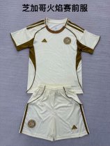 25/26 Chicago Fire FC Pre match uniform Kids 1:1 Quality Soccer Jersey