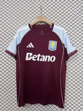25/26 Aston Villa Home Fans  1:1 Quality Soccer Jersey