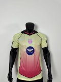 25/26 Barcelona Design Yellow Red Player 1:1 Quality Soccer Jersey
