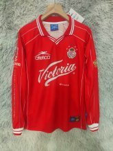 1999/2000 Toluca Home Long sleeve Fans  Retro 1:1 Quality Soccer Jersey