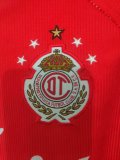 1999/2000 Toluca Home Long sleeve Fans  Retro 1:1 Quality Soccer Jersey