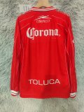 1999/2000 Toluca Home Long sleeve Fans  Retro 1:1 Quality Soccer Jersey