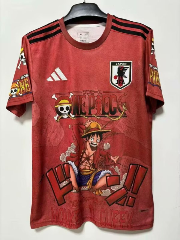 25/26 Japan  Special Edition Straw hat kid Fans 1:1 Quality Soccer Jersey