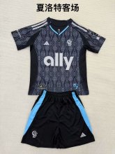 25/26 Charlotte FC  Away  Kids Kits 1:1 Quality Soccer Jersey