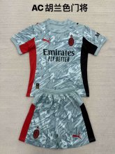 25/26 AC Milan Goalkeeper Blue Kids 1:1 Quality Soccer Jersey
