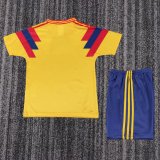 1990 Colombia Home Kids Retro 1:1 Quality Soccer Jersey
