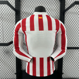 25/26 Atletico Madrid Home Long Sleeve Player 1:1 Quality Soccer Jersey