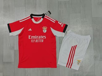 25/26 Benfica Home Kids Kits 1:1 Quality Soccer Jersey